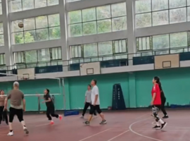 迎双节，强体魄，聚合力 —— 体育学院（足球学院）工会组织排球活动